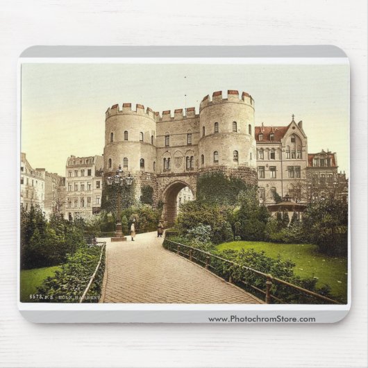 Hahnenthor, Köln, der Rhein, Deutschland Mousepad (Vorne)