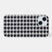 Hahnentritt iPhone 15 Hülle (Rückseite (Horizontal))