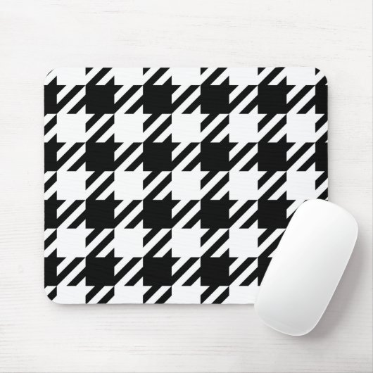 Hahnentritt schwarz und weiß mousepad (Mit Mouse)