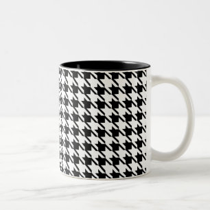 Hahnentritt-Tasse Zweifarbige Tasse