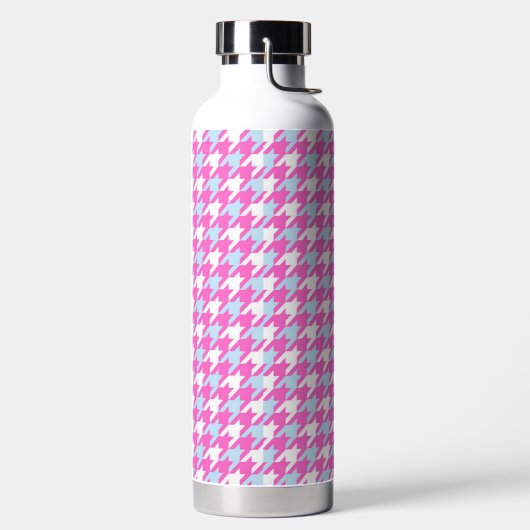 Hahnentritt-Wasserflasche Trinkflasche (links)