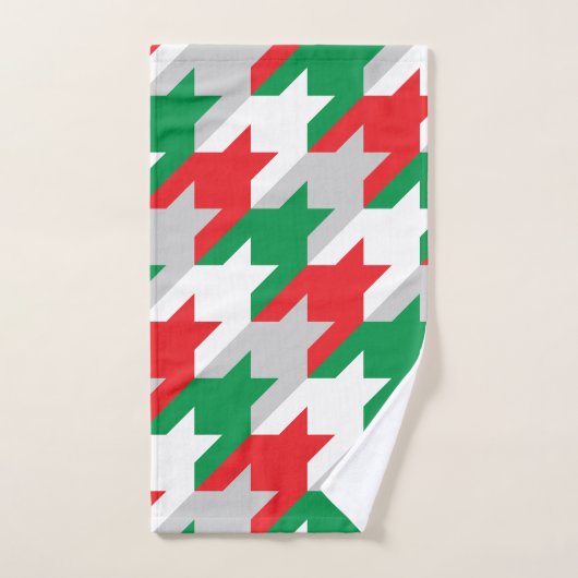 Hahnentrittmuster Badhandtuch Set (Handtuch)