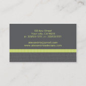 Hahnentrittmuster-Band-Geschäfts-Karten Visitenkarte (Rückseite)