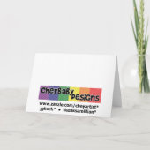 Hahnentrittmuster Birthday Card Karte (Rückseite)