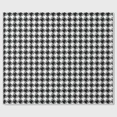 Hahnentrittmuster Black+White Big Pattern Geschenkpapier (Flach)