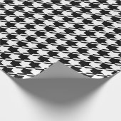 Hahnentrittmuster Black+White Big Pattern Geschenkpapier (Ecke)