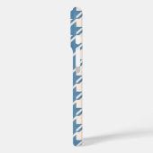 Hahnentrittmuster Blue + Cream Big Pattern Case-Mate iPhone Hülle (Rückseite / Links)