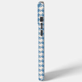Hahnentrittmuster Blue+Cream Rpt Muster Case-Mate iPhone Hülle (Rückseite / Links)