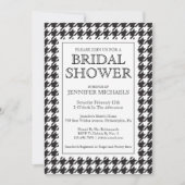 Hahnentrittmuster Brautparty Einladung (Vorderseite)