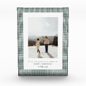Hahnentrittmuster Brunswick Green Frame Foto (Vorderseite)