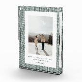 Hahnentrittmuster Brunswick Green Frame Foto (Rechts)