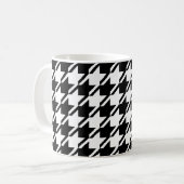 Hahnentrittmuster BW Big Pattern Kaffeetasse (Vorderseite Links)