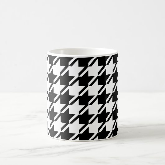 Hahnentrittmuster BW Big Pattern Kaffeetasse (Mittel)