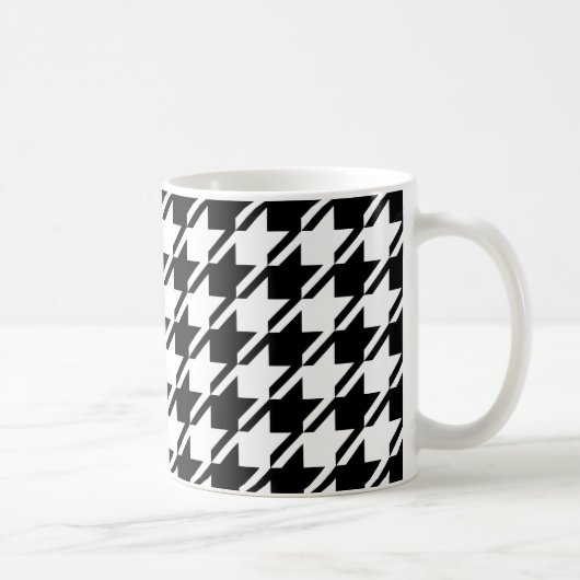 Hahnentrittmuster BW Big Pattern Kaffeetasse (Rechts)
