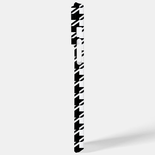 Hahnentrittmuster BW Rpt Muster Case-Mate iPhone Hülle (Rückseite / Links)