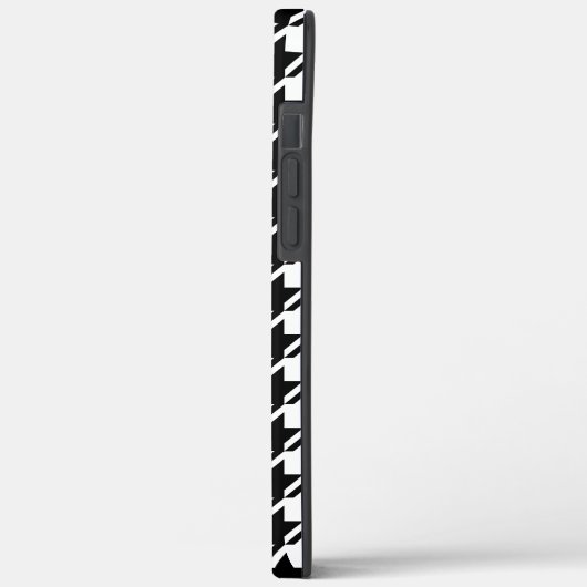 Hahnentrittmuster BW Rpt Muster Case-Mate iPhone Hülle (Rückseite / Links)