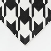 Hahnentrittmuster BW Rpt Muster Fleecedecke (Ecke)