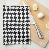 Hahnentrittmuster BW Rpt Muster Geschirrtuch (Viertel Falte)