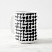 Hahnentrittmuster BW Rpt Muster Kaffeetasse (Vorderseite Links)