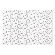 Hahnentrittmuster Chic Musical Notes Muster