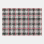 Hahnentrittmuster Classic Geschenkpapier Set (Vorderseite 2)