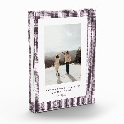 Hahnentrittmuster Dark Byzantium Frame Foto (Links)