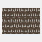 Hahnentrittmuster Dark Chocolate Cherry Pie and Ca Geschenkpapier Set (Vorderseite)