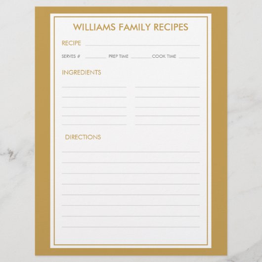 Hahnentrittmuster Familienname Beilage (Vorderseite)