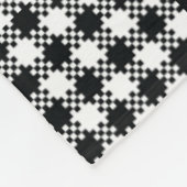 Hahnentrittmuster Fleece Blanket (Ecke)