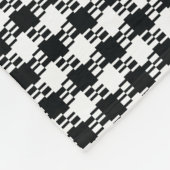 Hahnentrittmuster Fleece Blanket (Ecke)