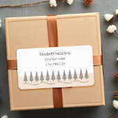 Hahnentrittmuster Frohe Weihnachten Moderne Adressaufkleber