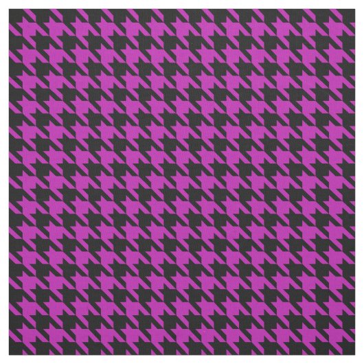 Hahnentrittmuster fuchsia und schwarz stoff (Muster)