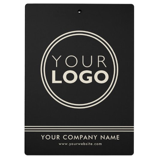 Hahnentrittmuster für Firmenlogo Schwarzweiß Klemmbrett (Rückseite)