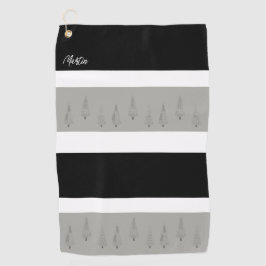 Hahnentrittmuster Gemusterter Weihnachtsbaum Mit M Golfhandtuch