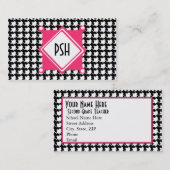 Hahnentrittmuster-Geschäfts-Karte Visitenkarte (Vorne/Hinten)