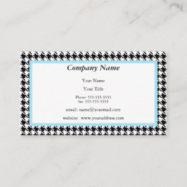 Hahnentrittmuster-Geschäfts-Karte Visitenkarte