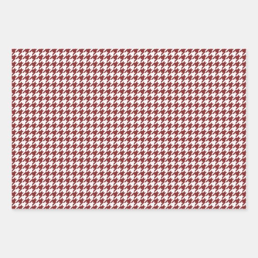 Hahnentrittmuster Geschenkpapier Set (Vorderseite)