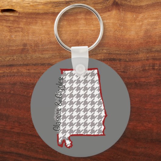 Hahnentrittmuster GnG Schlüsselanhänger (Vorderseite)