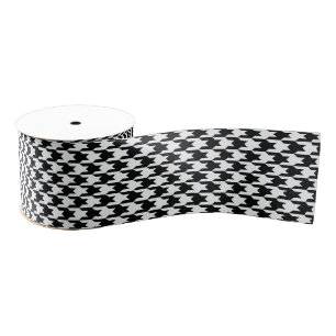 Hahnentrittmuster Grosgrain Ribbon Ripsband