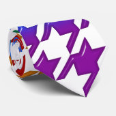 Hahnentrittmuster Große Rainbow-Kies-Krawatte Krawatte (Gerollt)