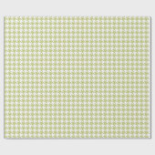 Hahnentrittmuster-hellgrünes Verpackungs-Papier Geschenkpapier (Flach)
