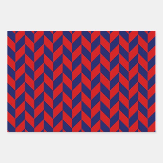 Hahnentrittmuster, Herringbone, Dot-DIY-Farben, Ro Geschenkpapier Set (Vorderseite 2)