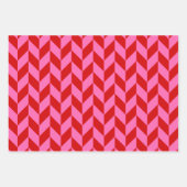 Hahnentrittmuster, Herringbone, Dot DIY, farbige F Geschenkpapier Set (Vorderseite 2)