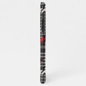 Hahnentrittmuster Kariertes Mustermuster - Collage iPhone Hülle (Linke Seite)