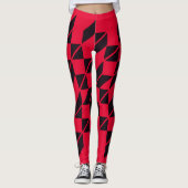 Hahnentrittmuster Karo Leggings (Vorderseite)