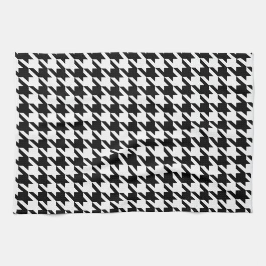 Hahnentrittmuster-Karo-Muster Handtuch (Horizontal)