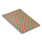 Hahnentrittmuster Karo Muster, Hunde Zahn Design. Notizblock (Rechte Seite)