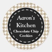 Hahnentrittmuster Kitchen Stickers (Vorderseite)