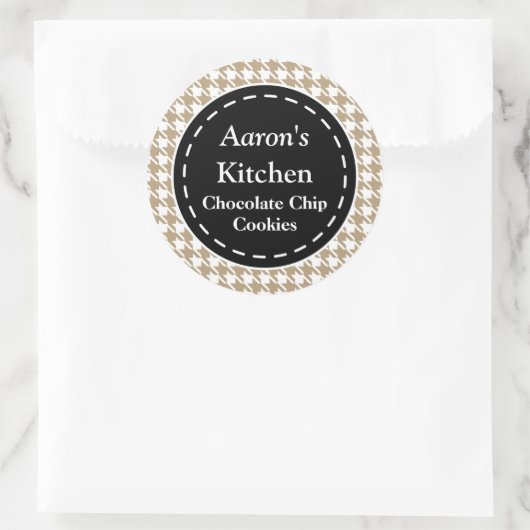Hahnentrittmuster Kitchen Stickers (Tasche)
