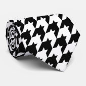 Hahnentrittmuster Krawatte (Gerollt)